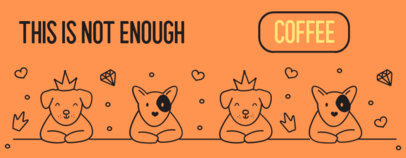 Mug Design Creator with a Fun Graphic of Four Dogs