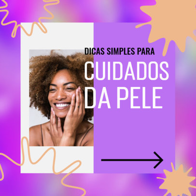 Instagram Post Creator for a Carousel With Skincare Tips
