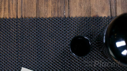 Flyer Video Mockup Lying on Restaurant Table With Drinks Besides It a13844