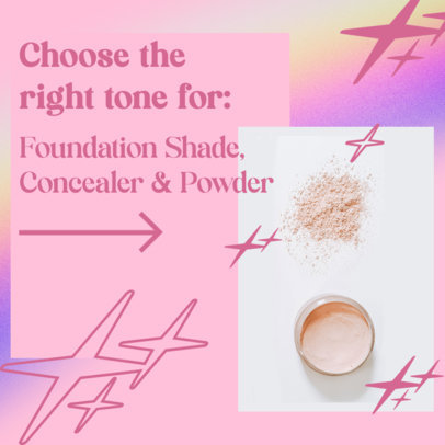 Beauty-Themed Instagram Post Generator With Tips for Makeup Products