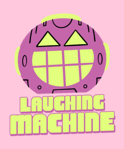 Children's T-Shirt Design Creator with a Smiling Robot's Face