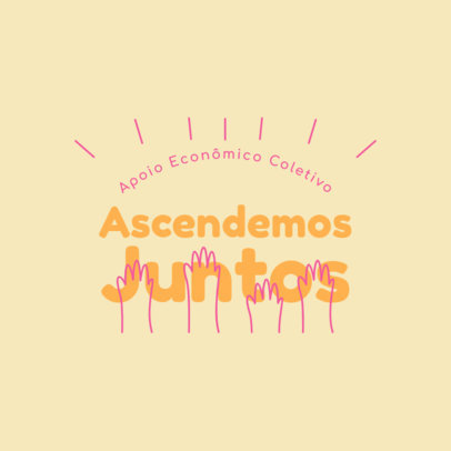 Nonprofit Collective Logo Creator Featuring Illustrated Hands