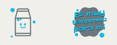 Mug Design Template Featuring a Smiling Milk Carton with a Quote 4657h