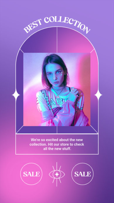 Placeit - Stylish Instagram Story Creator Featuring an Ad of a Clothing ...