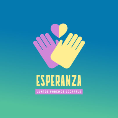 Logo Generator for a Non-Profit Organization Featuring Hand Graphics