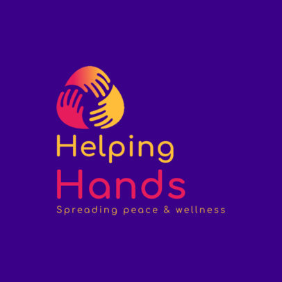 Online Logo Creator Featuring Hand Graphics for a Nonprofit Organization