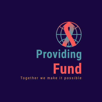 Fundraiser Logo Generator with a Ribbon Graphic