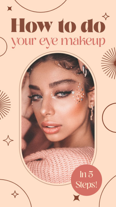 Instagram Story Maker Featuring a Guide for Eye Makeup