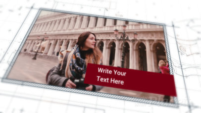 Slideshow Video Maker Featuring an Architectural Aesthetic and Geometrical Effects 3360-el1
