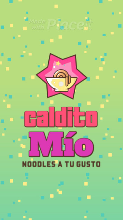 Instagram Story Video Template to Promote a Noodles Food Truck Brand