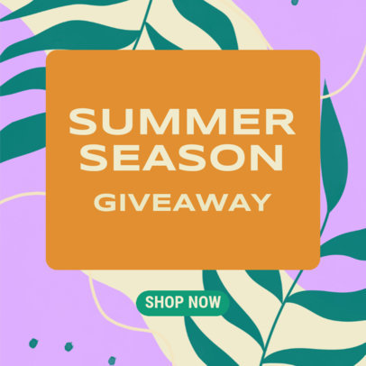 Abstract Ad Banner Generator for a Summer Giveaway