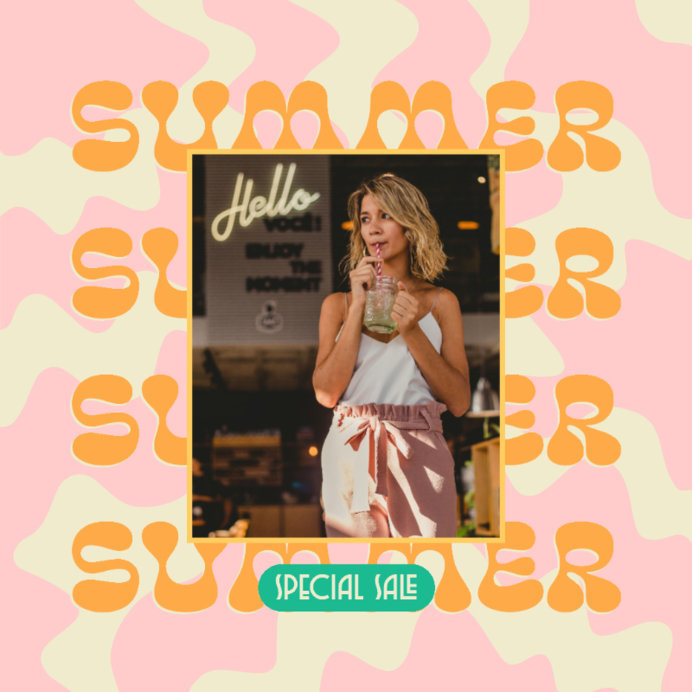 Fun Ad Banner Creator for a Special Summer Sale