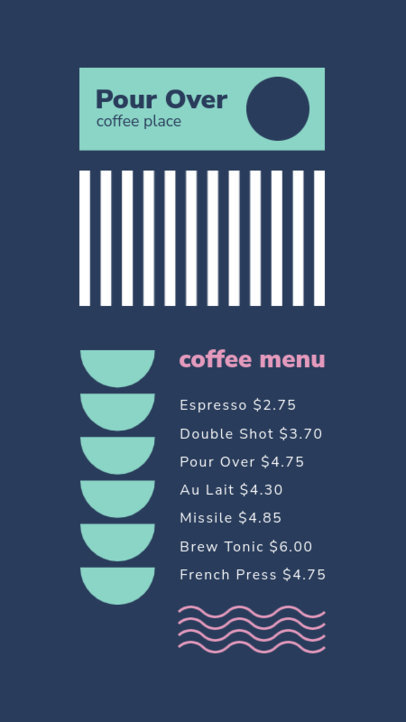 Instagram Story Creator for a Coffee Shop Menu 5219b-el1