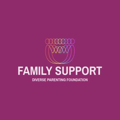 Online Logo Template for an LGBTQ Parenting Foundation