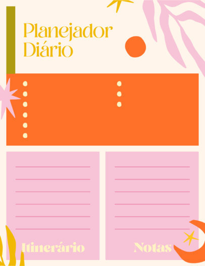 Colorful Daily Planner Generator for a To-Do Tasks Checklist