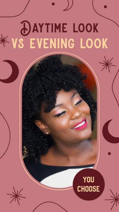Instagram Story Template to Share About Makeup Looks