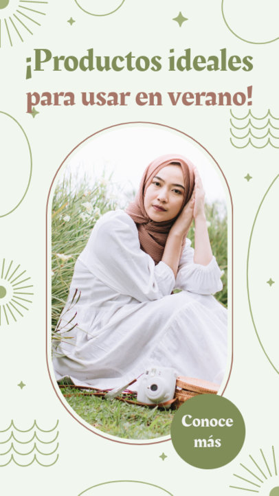 Instagram Story Template to Share Summer Beauty Products