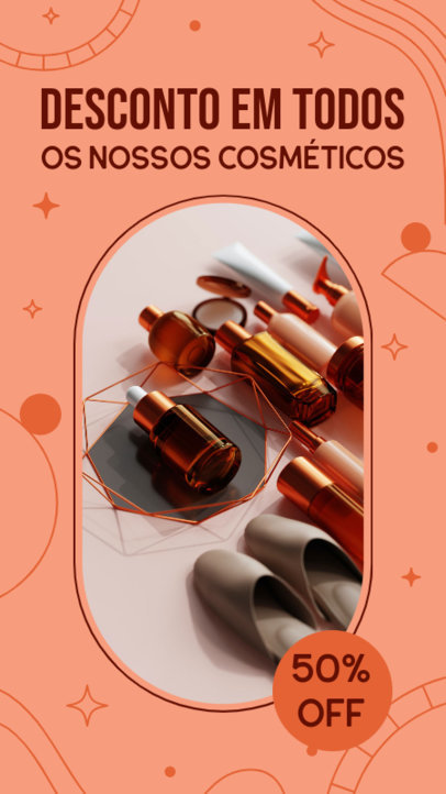 Instagram Story Maker Featuring a Special Promo for Beauty Products