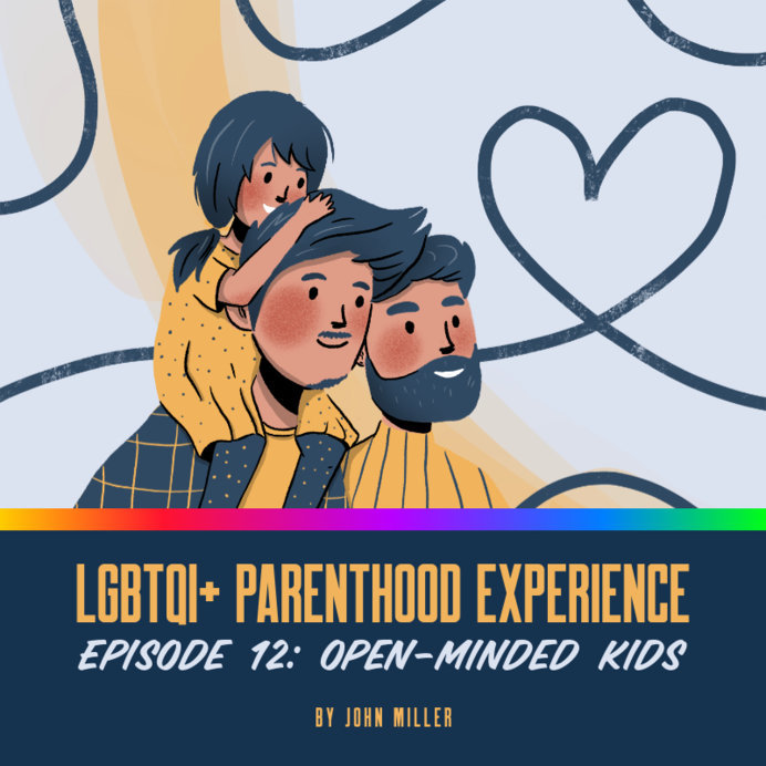 Placeit - Podcast Cover Generator For an LGBTQ+ Parenthood Topic