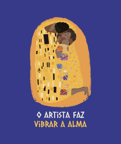 Tote Bag Design Template with an Illustration Inspired by a Famous Painting