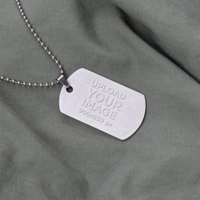 Mockup of a Customizable Army Dog Tag