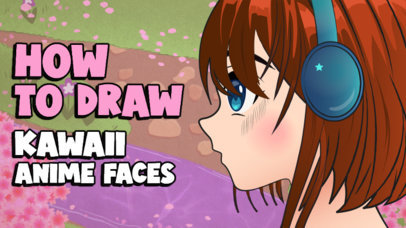 Anime-Themed YouTube Thumbnail Creator for a Drawing Tutorial