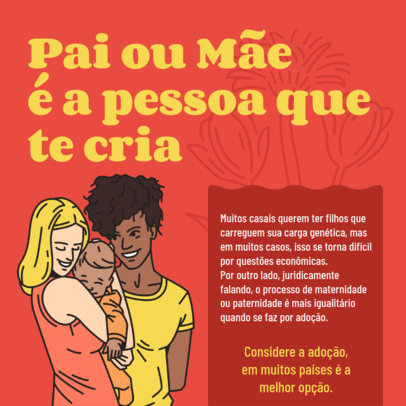 Instagram Post Design Generator With an LGBT Parenting Theme