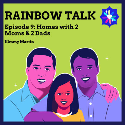 LGBTQ-Themed Podcast Cover Maker for an Episode About Family