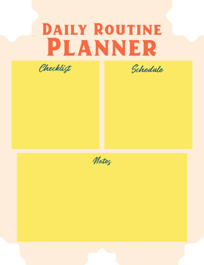 Notebook Planner Creator for a Daily Routine Checklist