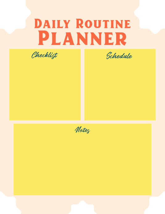 Placeit - Notebook Planner Creator for a Daily Routine Checklist