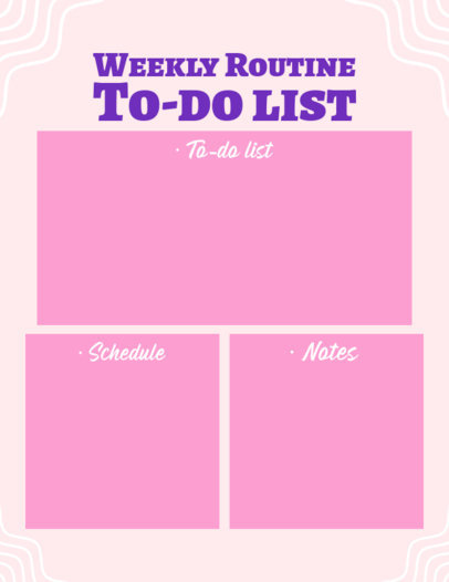 Weekly Planner Template for a To-Do List Routine 4669c