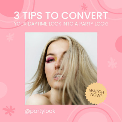 Beauty-Themed Instagram Post Creator to Share Makeup Tips