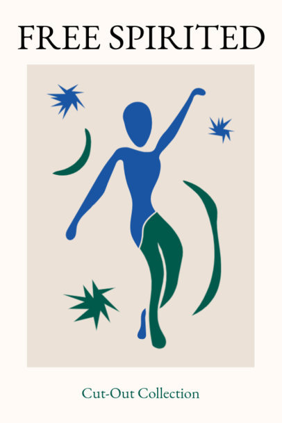 Poster Design Maker Featuring Abstract Graphics Inspired by Matisse Paintings