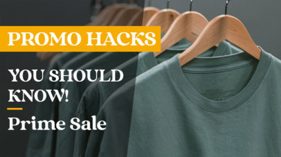 YouTube Thumbnail Generator for a Sales Hack Video with an Apparel Picture 891g 4456