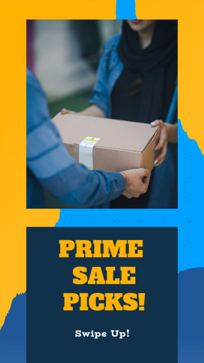 Instagram Story Template with a Colorful Background for a Special Sale Promo 4456f 4536