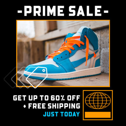 Instagram Post Maker for a Time-Limited Sneaker's Sale 4309k 4456