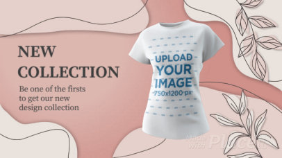 Video to Promote an Apparel Brand Featuring a 3D Render of a Woman's Tee