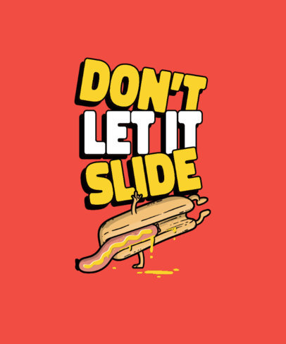 T-Shirt Design Maker Featuring Funny Food Cartoons Dancing