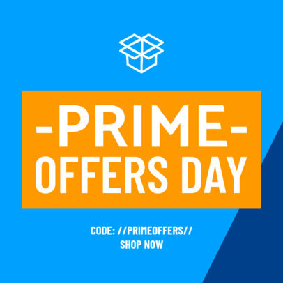 Instagram Post Template for a Special Offers Day with a Box Icon 4493h 4456