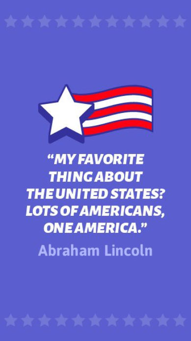 Patriotic-Themed Instagram Story Video Template Featuring a Quote for the 4th of July