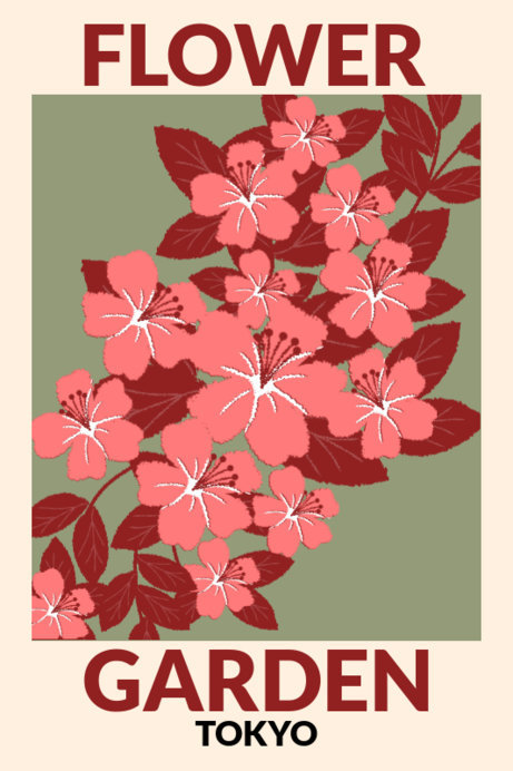 Placeit - Poster Design Maker with Bold Fonts and Illustrated Flowers