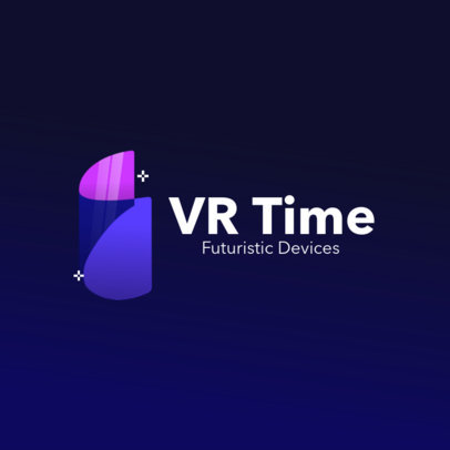 Online Logo Maker with Abstract Graphics of Virtual Reality Technology