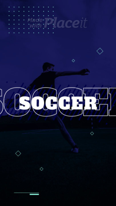 Instagram Story Video Maker to Announce a Soccer League's Final Match