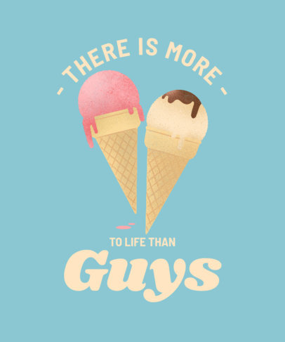 Ice Cream-Themed T-Shirt Design Generator Inspired by Stranger Things 3805g-4680