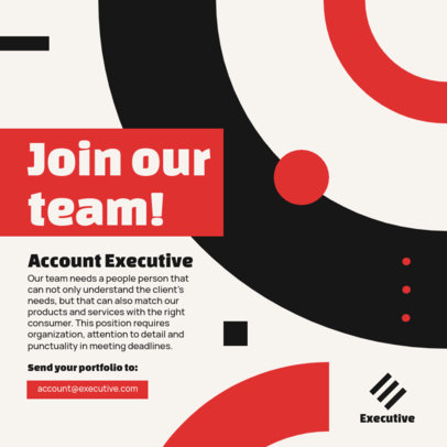 Instagram Post Generator to Hire an Account Executive 5252a-el1