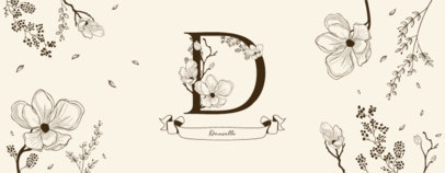 Mug Design Maker Featuring Illustrated Floral Letters