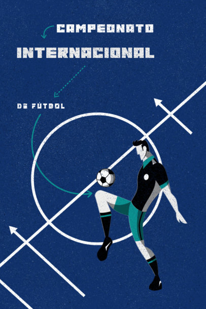 Poster Design Creator Featuring Retro Soccer-Themed Illustrations 5122c
