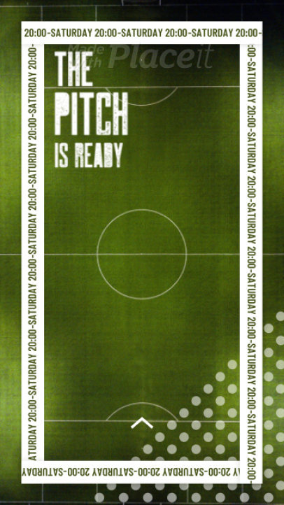 Instagram Story Video Maker with a Soccer Theme and an Animated Frame