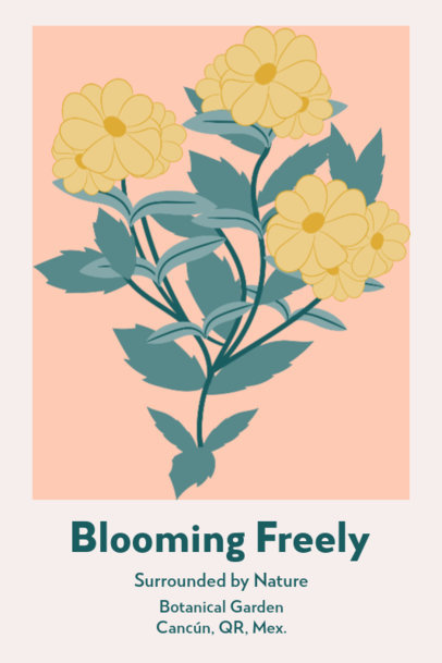 Botanical-Themed Poster Design Maker Inspired by Matisse