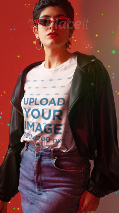 Video of Four Non-Binary Models Wearing a T-Shirt